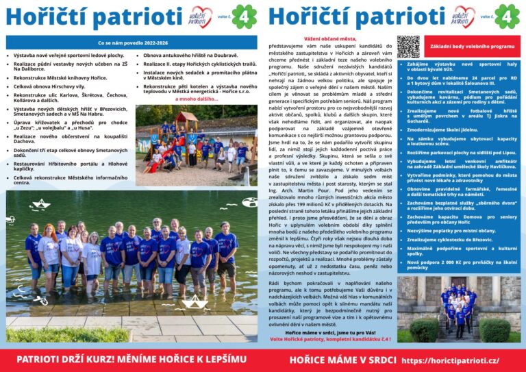 Volební noviny Patrioti 2026